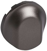 Лицевая панель Legrand Celiane для вывода кабеля графит картинка